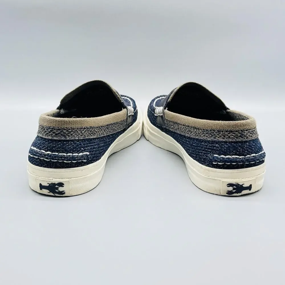 Cole Haan Shoes Men 8 Blue Knit Penny Loafer Grand OS Pinch Weekend Knit Casual